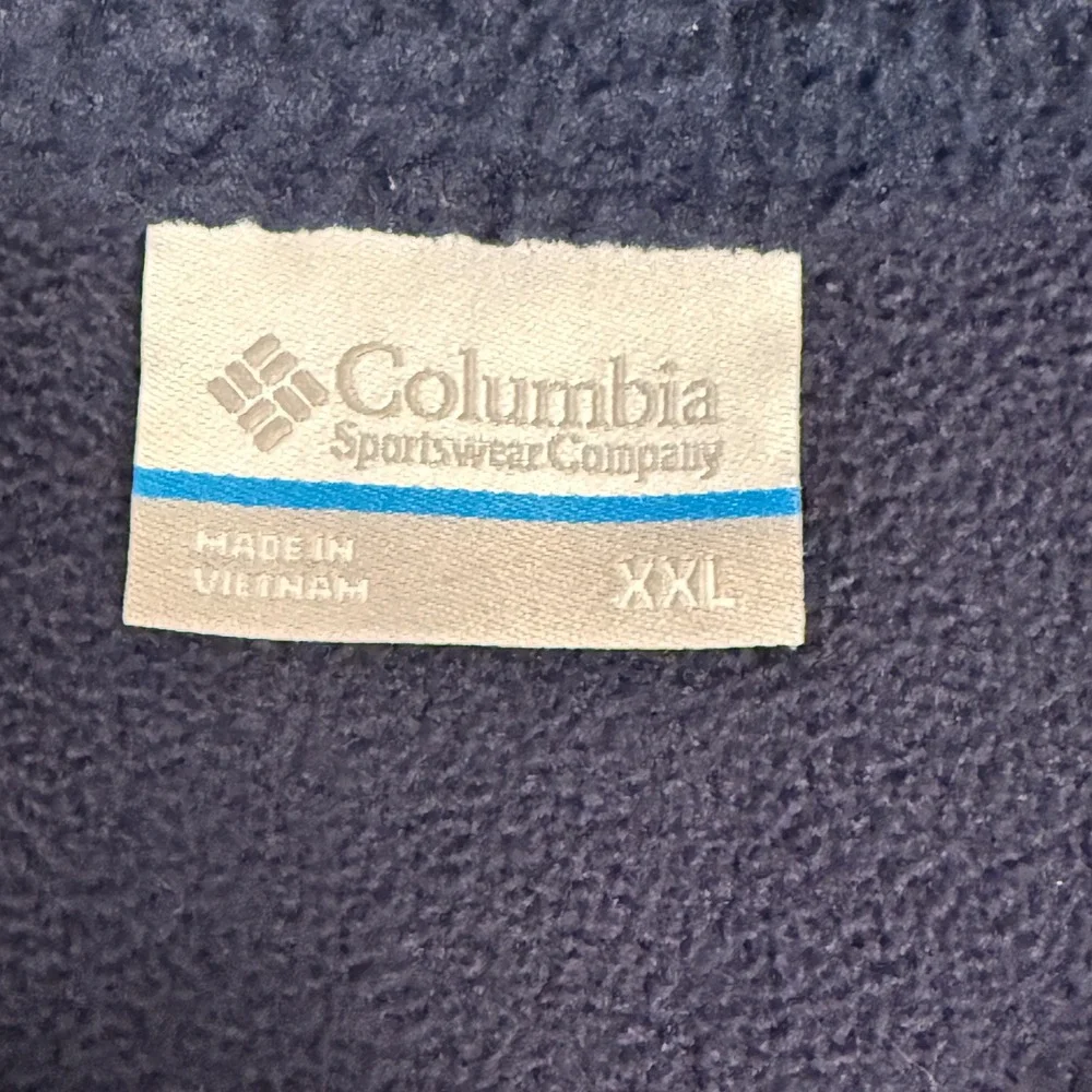 Columbia Mens XXL‎ Full Zip Fleece Jacket Outdoor Hiking Blue